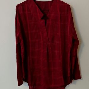 Work! Red Dressy Blouse NWOT